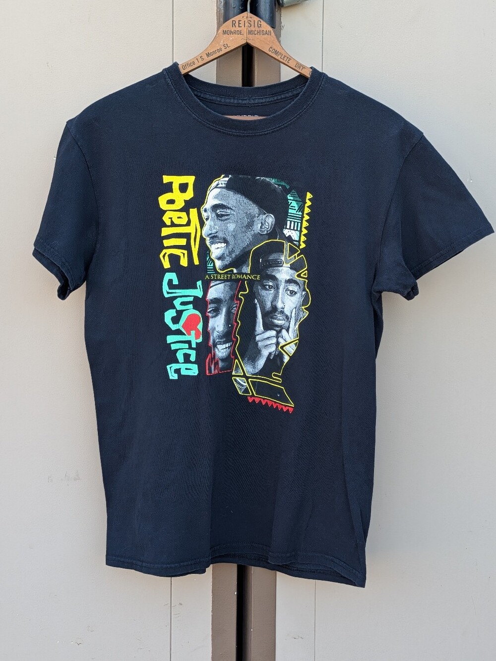 Tupac Poetic Justice Shirt - 90s Style Graphic Tee - Tupac Shakur Hybrid - Med